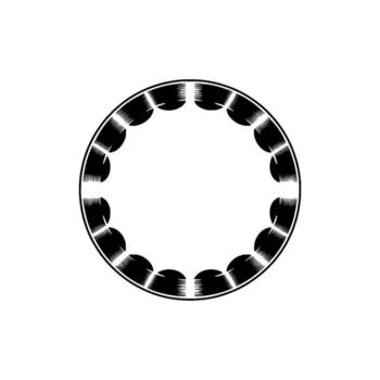 Stylized Circular Motif, Minimalist, Gradient Background vector