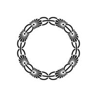 Intricate Floral Border, Vintage, Minimalist Frame vector