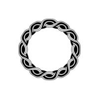 Intricate Celtic Knot Border, Elegant, Circular vector