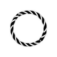 Abstract Twisted Ring, Metallic Gradient, Minimalist vector