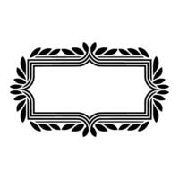 Art Deco Frame, Elegant Border, Vintage, Decorative Element, Linear vector
