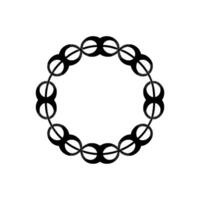 Interlocking Nautical Rings, Minimalist vector