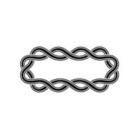 Intricate Celtic Knot Border, Minimalist - Loop vector