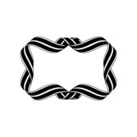 Abstract Ribbon Frame, Minimalist Template vector