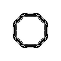 Geometric Ribbon Frame, Modern Elegance vector