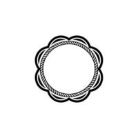 Intricate Rope Border, Vintage Elegance, Circular Motif vector