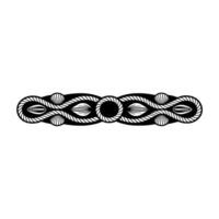 Intricate Rope Border, Western Motif, Decorative Element vector