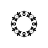 Geometric Border, Protective Circle, Minimalist vector