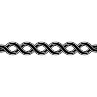 Elegant Celtic Knot Border, Minimalist, Loop vector