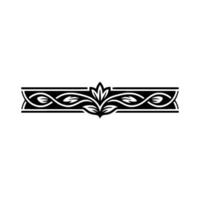 Intricate Celtic Border, Elegant Floral, Symmetrical vector