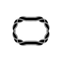 Intricate Celtic Knot Frame, Minimalist, Ornament vector