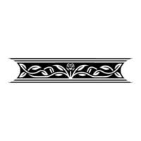 Elegant Floral Border, Vintage, Decorative Element, - Celtic, Ornamental vector