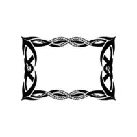 Intricate Celtic Knot Frame, Vintage Nautical Style vector
