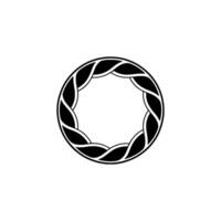 Abstract Spiral Emblem, Minimalist, Circular Motif - Symbol vector