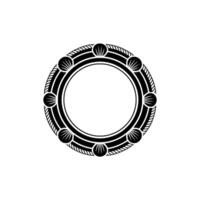 Geometric Deco Circle, Stylized Ornamentation vector