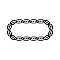 Intricate Celtic Knot Border, Elegant, Interlaced vector
