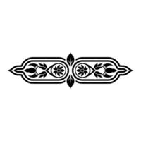 Intricate Floral Border, Decorative Element, Vintage - Ornament vector