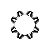 Geometric Sun Emblem, Minimalist , Circular Motif vector