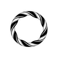 Abstract Spiral, Minimalist , Circular Motif, Monochrome vector