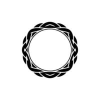 Intricate Celtic Circle, Minimalist, Wreath vector