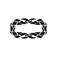 Abstract Ribbon Frame, Metallic Gradient, Minimalist vector