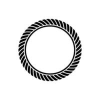 Minimalist Circular Emblem, Textured Ribbon vector