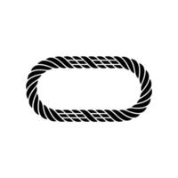 Abstract Rope Frame, Minimalist , Circular Motif vector
