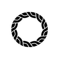 Abstract Spiral Emblem, Minimalist, Circular Motif, Geometric vector