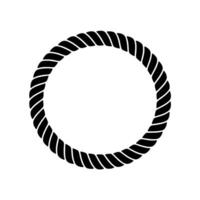 Minimalist Rope Circle, Modern Element, Minimalism vector
