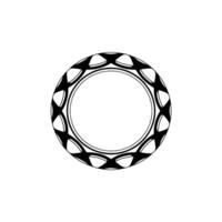 Geometric Circle, Minimalist, Negative Space vector