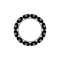 Circular Tribal Pattern, Minimalist vector