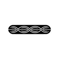 Abstract Rope Border, Minimalist vector