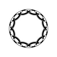 Intricate Celtic Knot Frame, Minimalist - Braid vector