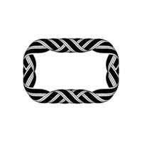 Abstract Woven Frame, Minimalist , Geometric Pattern vector
