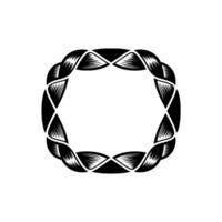 Intricate Woven Circle, Vintage Element, Wreath vector