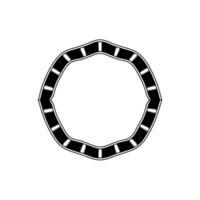 Stylized Circular Emblem, Minimalist - Circle vector