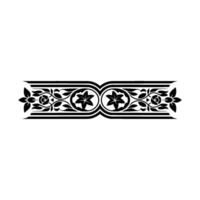 Intricate Floral Border, Vintage, Elegant Ornamentation, Separation vector