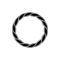 Intricate Woven Circle, Minimalist, Minimalism vector