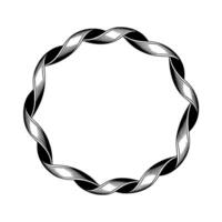 Intricate Spiral Frame, Minimalist, Elegant Outline vector