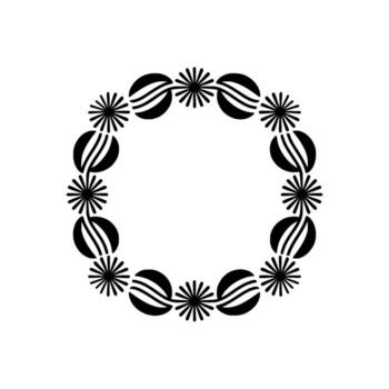 Minimalist Circular Motif, Abstract, Geometric Pattern vector