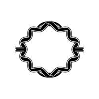Intricate Ribbon Frame, Vintage, Circular Motif vector