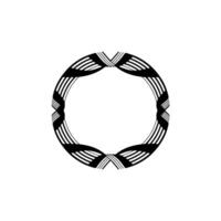 Abstract Circular Motif, Minimalist , Geometric Pattern - Circle vector