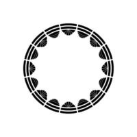 Geometric Circle Frame, Minimalist, Subtle Texture vector