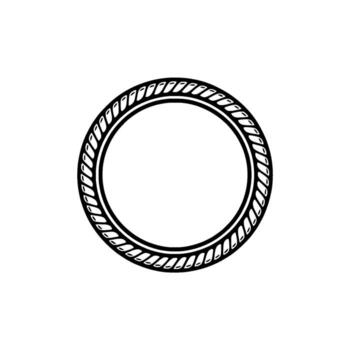 Abstract Circular Frame, Geometric Pattern, Minimalist vector