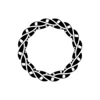 Intricate Spiral Border, Minimalist vector