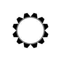 Geometric Sunburst, Minimalist, Circular Emblem, Modern vector
