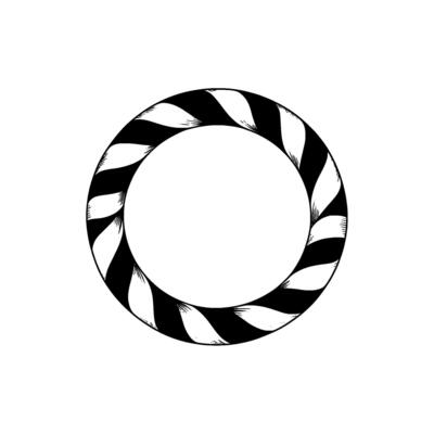 Abstract Spiral, Monochrome Rhythm, Minimalist