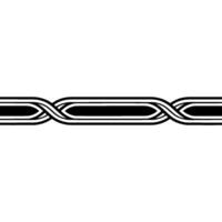 Intertwined Celtic Knot, Minimalist, Braid vector