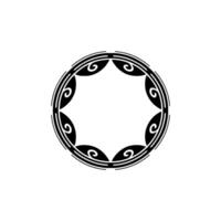 Intricate Celtic Circle Ornament, Minimalist vector