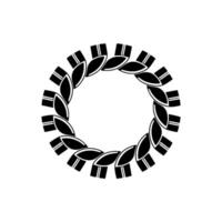 Geometric Wreath, Minimalist , Circular Motif vector